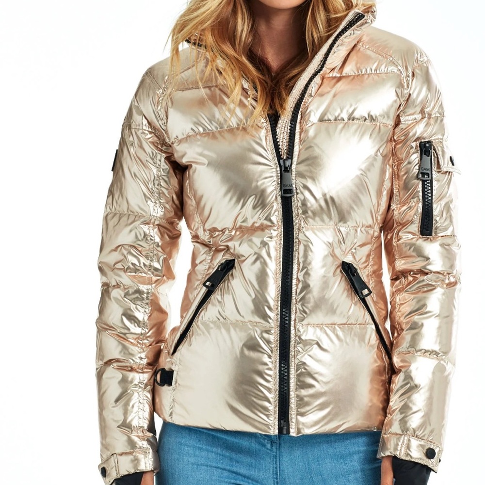 Gold SAM puffer jacket 
Worn once
Size XS